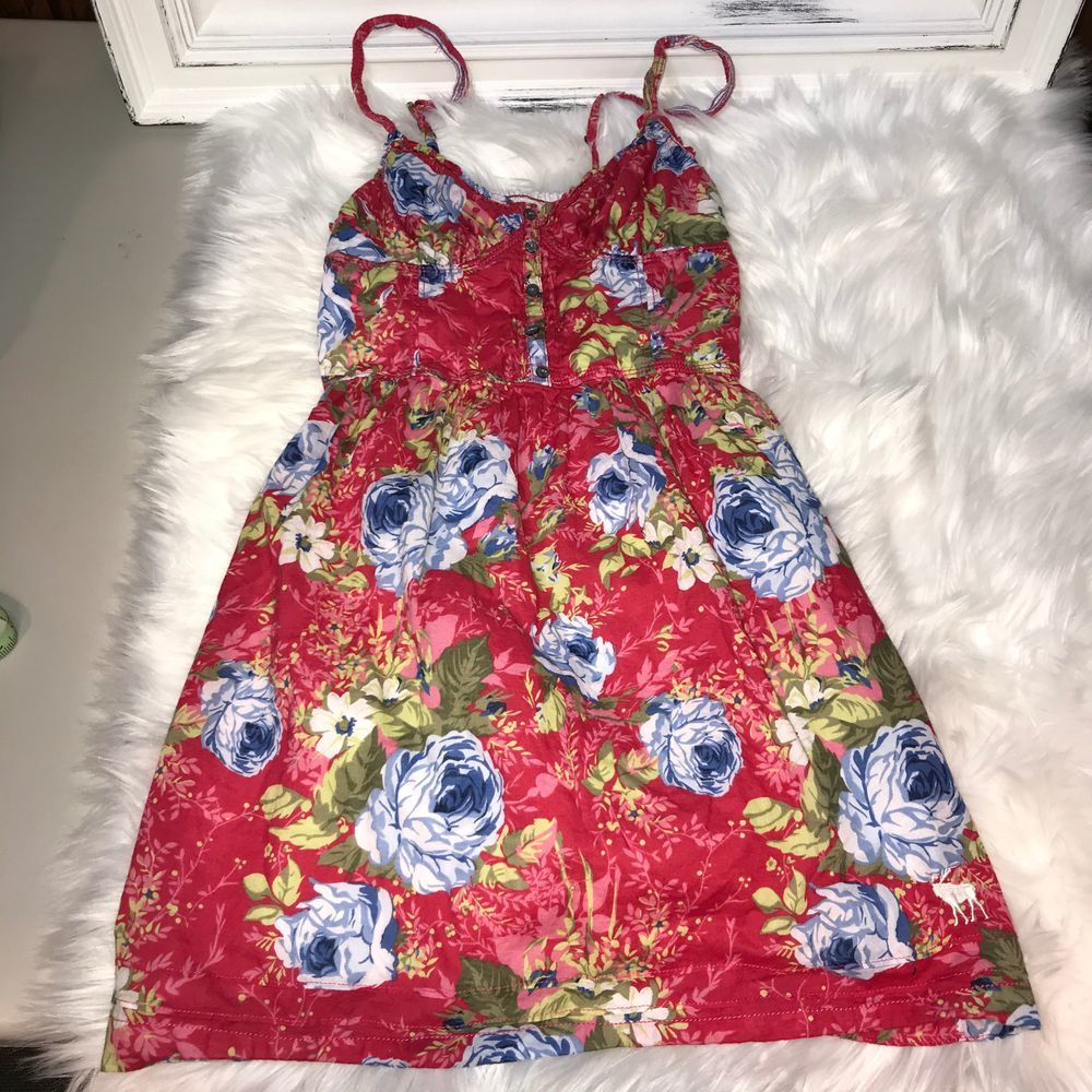 VTG Abercrombie floral sundress XS #408